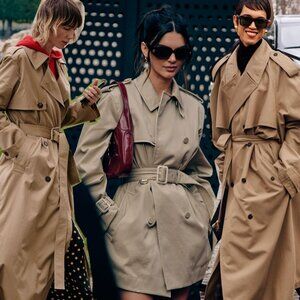 J.PERCY Women Trench Coat Jacket coat